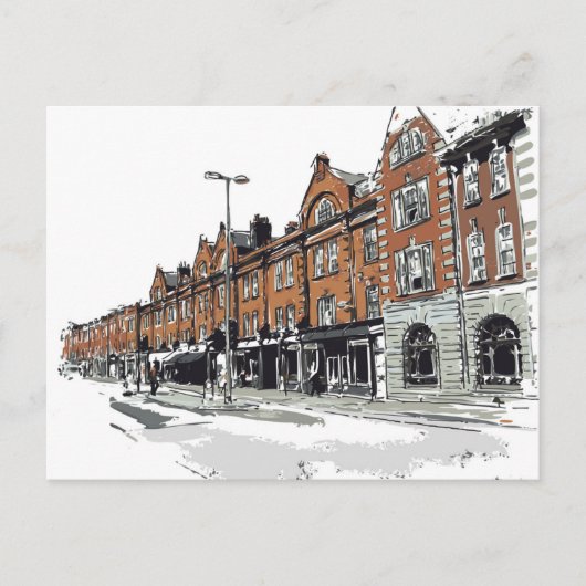 Carte Postale Scène de Londres Street (Devant)