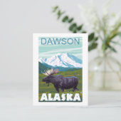 Carte Postale Scène de l'orignal - Dawson, Alaska (Debout devant)