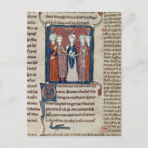Carte Postale Scène de mariage, des Décrets de Gratien