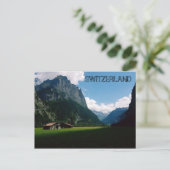 Carte Postale Scène de montagne Lauterbrunnen Suisse (Debout devant)