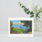 Carte Postale Scène de natation au Parc d'État du lac Cayuga (Debout devant)