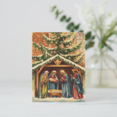 Carte Postale Scène de Nativité Noël vintage (Debout devant)