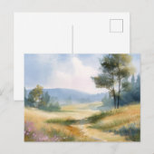 Carte Postale Scène de nature forestière (Devant / Derrière)