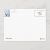 Carte Postale scène de neige d'écureuil gris mignon fêtes de Noë (Dos)