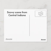 Carte Postale Scène De Neige Du Centre De L'Indiana (Dos)
