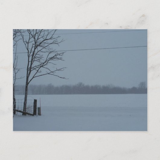 Carte Postale Scène De Neige Du Centre De L'Indiana (Devant)