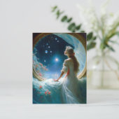 Carte Postale Scène de nuit magique Imaginaire Art (Debout devant)