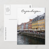 Carte Postale scène de nyhavn (Devant / Derrière)