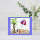 Carte Postale Scène de plage (Debout devant)