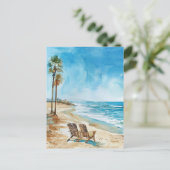 Carte Postale Scène de plage (Debout devant)