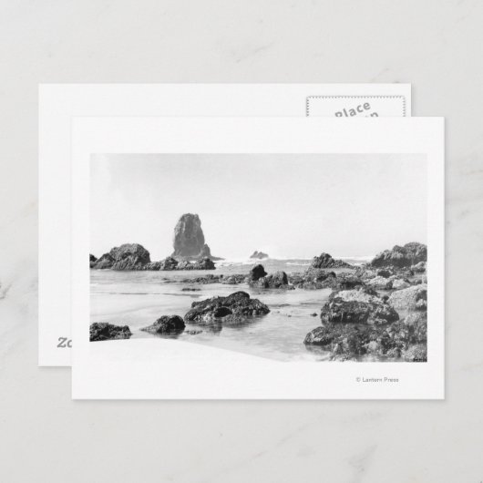 Carte Postale Scène de plage à Cannon Beach, Oregon Photo (Devant / Derrière)