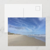 CARTE POSTALE Scène de plage à marée basse avec de (Devant / Derrière)