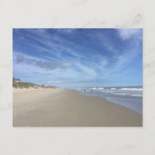 CARTE POSTALE Scène de plage à marée basse avec de