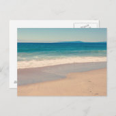 Carte Postale Scène de plage Aqua Photo vierge (Devant / Derrière)