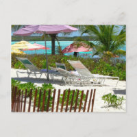 Scène de plage de l'île des Caraïbes