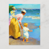 Carte Postale Scène de plage par Edward Henry Potthast (Devant)