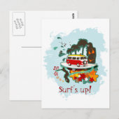 Carte Postale Scène De Plage Tropicale (Devant / Derrière)