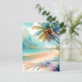 Carte Postale Scène De Plage Tropicale (Debout devant)