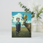 Carte Postale Scène de printemps surréaliste (Debout devant)