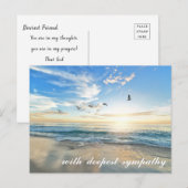 Carte Postale Scène de rivage paisible avec oiseaux Sympathie (Devant / Derrière)