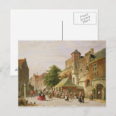 Carte Postale Scène de rue à Amsterdam (Devant / Derrière)
