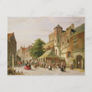 Carte Postale Scène de rue à Amsterdam