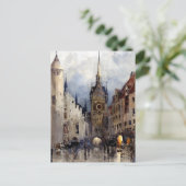 Carte Postale Scène de rue à Munich, Ross Turner (Debout devant)