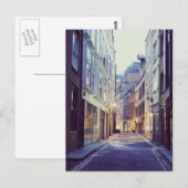 Carte Postale Scène de rue à Soho Londres (Devant / Derrière)