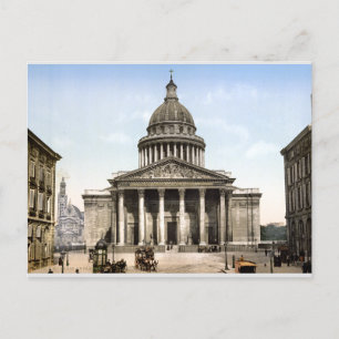 Carte Postale Scène de rue Antique France c1900, Panthéon, Paris