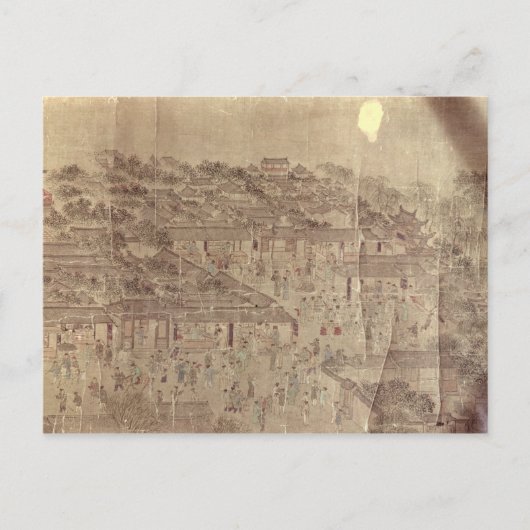 Carte Postale Scène de rue, Chinois, dynastie Ming (Devant)
