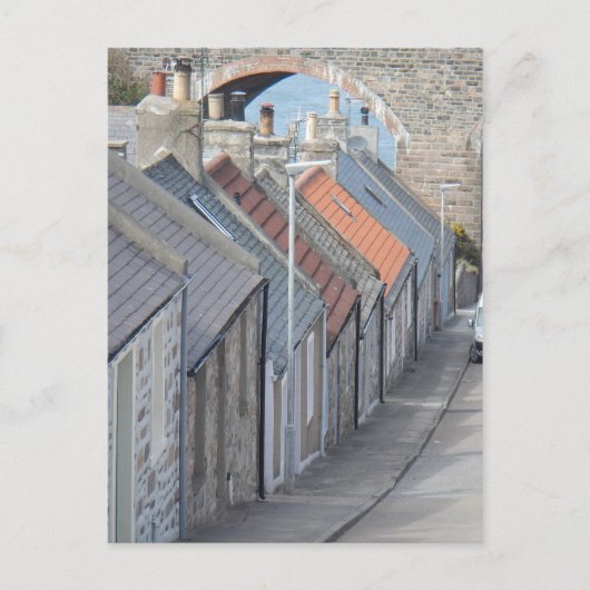 Carte Postale Scène de rue - Cullen, Moray, Écosse (Devant)
