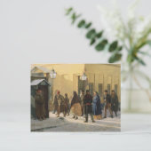 Carte Postale Scène de rue, devant une prison, 1868 (Debout devant)