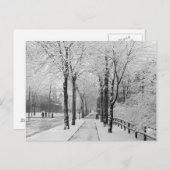 Carte Postale Scène de rue d'hiver, 1910 (Devant / Derrière)