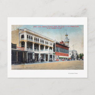 Carte Postale Scène de rue montrant l'hôtel Tremont