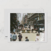 Carte Postale Scène de rue Old Broadway 1904, New York (Devant / Derrière)