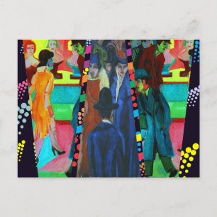 Carte Postale Scène de rue par Ernst Ludwig Kirchner