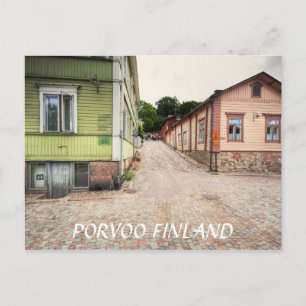 Carte Postale Scène de rue Porvoo Finlande