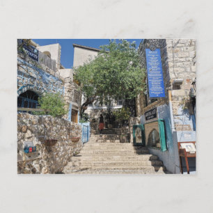 Carte Postale Scène de rue - Tzfat, Israël