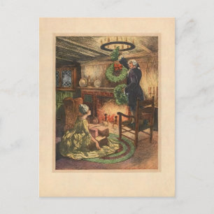 Carte Postale Scène de vacances cosy du 18ème siècle