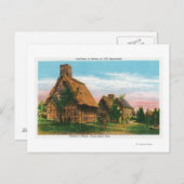 Carte Postale Scène de village des pionniers dans Forest River P (Devant / Derrière)