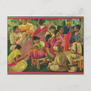 Carte Postale Scène de village mexicain