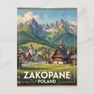 Carte Postale Scène de voyage dans les montagnes Tatra à Zakopan