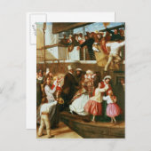 Carte Postale Scène d'embarquement (Devant / Derrière)