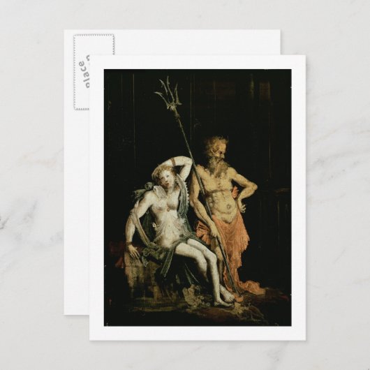 Carte Postale Scène d'enfer : détail montrant Hades et Persephon (Devant / Derrière)