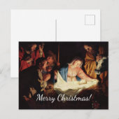 Carte Postale Scène des maîtres de Noël (Devant / Derrière)