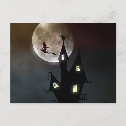 Carte Postale Scène d'Halloween (Devant)