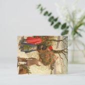 Carte postale - scène d'hiver (Debout devant)