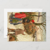 Carte postale - scène d'hiver (Devant / Derrière)