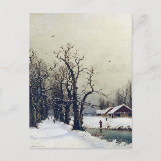 Carte Postale Scène d'hiver, 19e siècle (Devant)