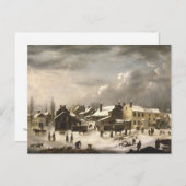 Carte Postale Scène d'hiver à Brooklyn (Devant / Derrière)